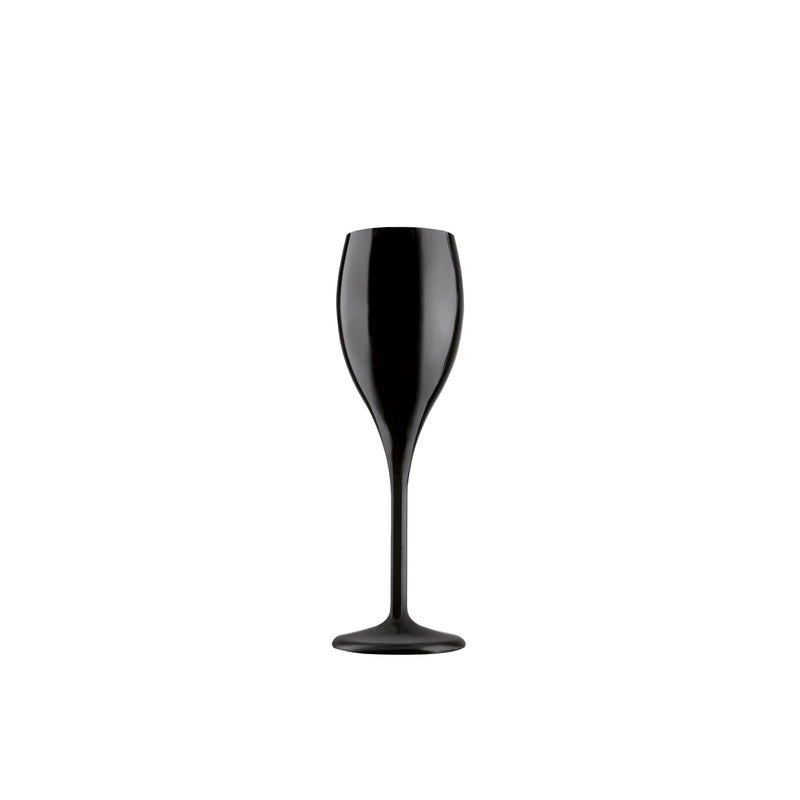 6 FLUTE OPALE GLASS TRASPARENTI, INFRANGIBILI IN PLASTICA, PER BOLLICINE - FM-38