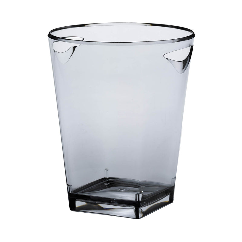 SECCHIELLO BUCKET RINFRESCATORE  "QUADRA" TRASPARENTE DA 1 BOTTIGLIA FB-05